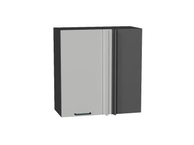 Шкаф верхний прямой угловой Флэт 700 Light Grey In 2S / Graphite