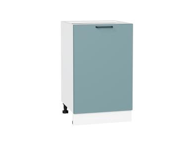 Шкаф нижний Флэт 500 Grey-green In 2S / Белый