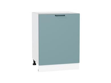 Шкаф нижний Флэт 600М Grey-green In 2S / Белый