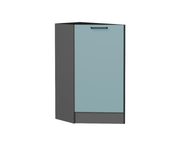 Шкаф нижний торцевой Флэт 300 (прав.) Grey-green In 2S / Graphite