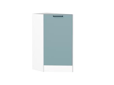 Шкаф нижний торцевой Флэт 300 (прав.) Grey-green In 2S / Белый
