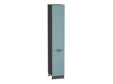 Шкаф пенал Флэт 400Н (для верхних шкафов 920) Grey-green In 2S / Graphite