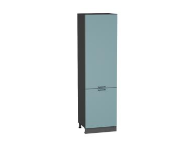 Шкаф пенал Флэт 600 (для верхних шкафов 720) Grey-green In 2S / Graphite