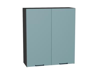 Шкаф верхний Флэт 800Н Grey-green In 2S / Graphite