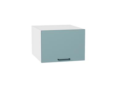 Шкаф верхний горизонтальный с увеличенной глубиной Флэт 510 Grey-green In 2S / Белый