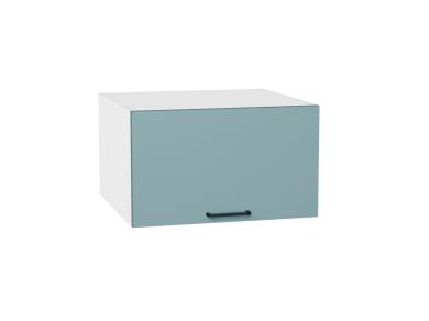 Шкаф верхний горизонтальный с увеличенной глубиной Флэт 610 Grey-green In 2S / Белый