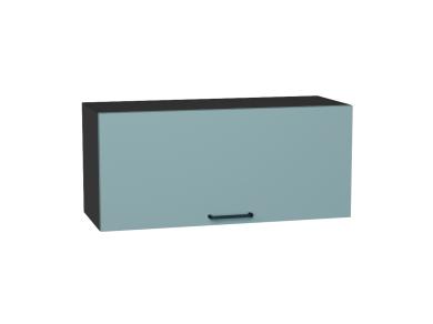 Шкаф верхний горизонтальный Флэт 800 Grey-green In 2S / Graphite