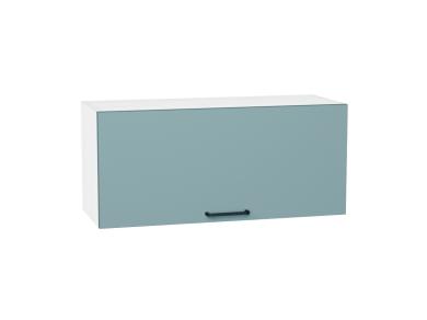 Шкаф верхний горизонтальный Флэт 800 Grey-green In 2S / Белый