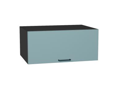 Шкаф верхний горизонтальный с увеличенной глубиной Флэт 810 Grey-green In 2S / Graphite
