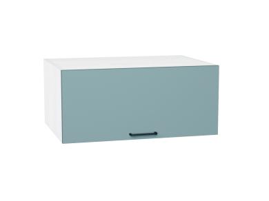 Шкаф верхний горизонтальный с увеличенной глубиной Флэт 810 Grey-green In 2S / Белый