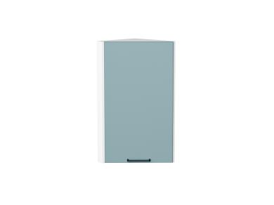 Шкаф верхний торцевой Флэт 300 Grey-green In 2S / Белый