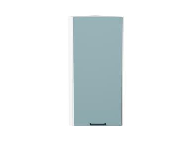 Шкаф верхний торцевой Флэт 300Н Grey-green In 2S / Белый