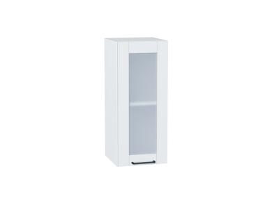 Шкаф верхний со стеклом Флэт 300 White In 2S / Белый