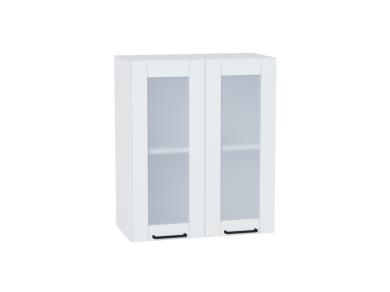 Шкаф верхний со стеклом Флэт 600 White In 2S / Белый