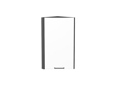 Шкаф верхний торцевой Флэт 300 White In 2S / Graphite