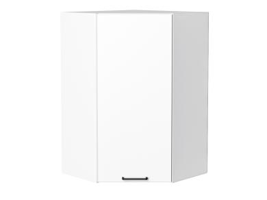 Шкаф верхний угловой Флэт 590Н White In 2S / Белый