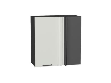 Шкаф верхний прямой угловой Флэт 700 Cashmere In 2S / Graphite
