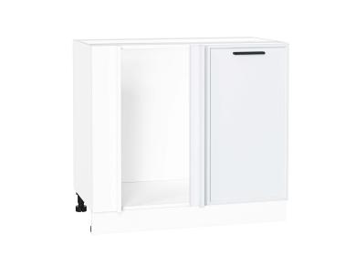 Шкаф нижний угловой Фрейм 990М White Silk / Белый