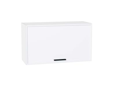 Шкаф верхний горизонтальный Фрейм 800Н White Silk / Белый