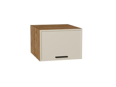Шкаф верхний горизонтальный с увеличенной глубиной Фрейм 510 Cream Silk / Дуб Вотан