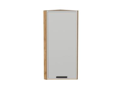 Шкаф верхний торцевой Фрейм 300Н Grey Silk / Дуб Вотан