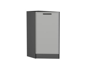Шкаф нижний торцевой Фрейм 300 (прав.) Graphite / Grey Silk