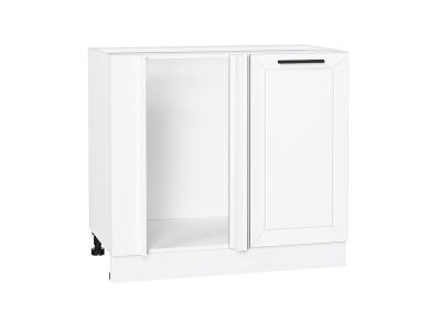 Шкаф нижний угловой Глетчер 990М Айленд Силк / Белый