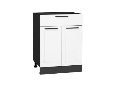 Шкаф нижний с 1 ящиком Глетчер 601М Айленд Силк / Graphite