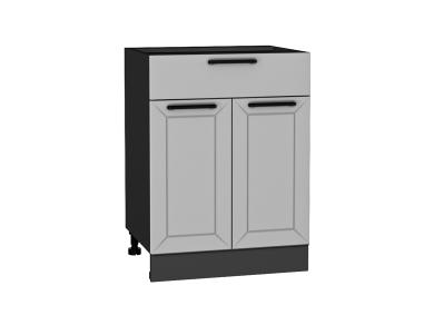 Шкаф нижний с 1 ящиком Глетчер 601М Гейнсборо Силк / Graphite
