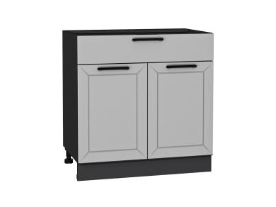 Шкаф нижний с 1 ящиком Глетчер 800 Гейнсборо Силк / Graphite