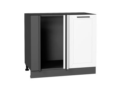 Шкаф нижний угловой Глетчер 990М Айленд Силк / Graphite