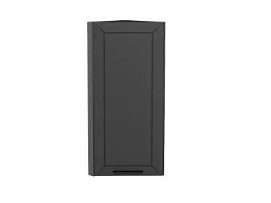 Шкаф верхний торцевой Глетчер 300Н Маренго Силк / Graphite