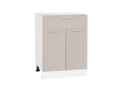 Шкаф нижний с 1 ящиком Квадро 601М Кашемир / Белый