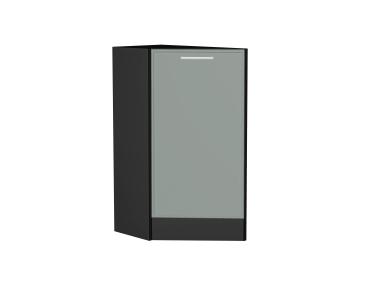 Шкаф нижний торцевой Квадро 300 (прав.) Аквамарин / Graphite