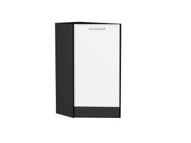 Шкаф нижний торцевой Квадро 300 (прав.) Белый / Graphite