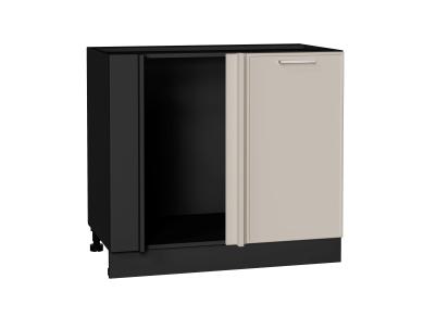 Шкаф нижний угловой Квадро 990М Кашемир / Graphite