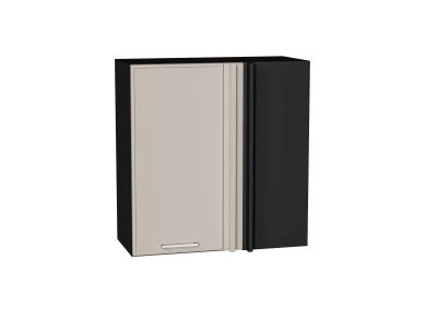 Шкаф верхний прямой угловой Квадро 700 Кашемир / Graphite