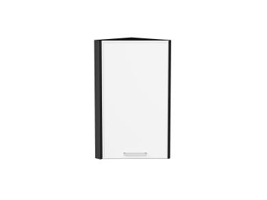 Шкаф верхний торцевой Квадро 300 Белый / Graphite
