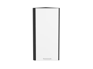 Шкаф верхний торцевой Квадро 300Н Белый / Graphite