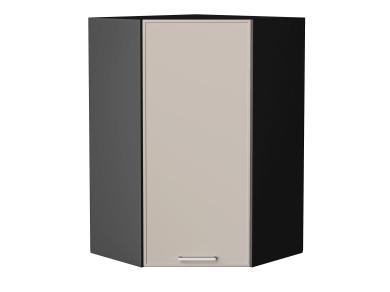 Шкаф верхний угловой Квадро 590Н Кашемир / Graphite