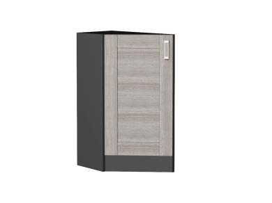 Шкаф нижний торцевой Лофт 300 (прав.) Graphite / Cappuccino Veralinga