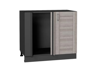 Шкаф нижний угловой Лофт 990М Cappuccino Veralinga / Graphite
