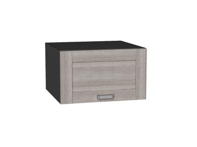 Шкаф верхний горизонтальный с увеличенной глубиной Лофт 610 Cappuccino Veralinga / Graphite