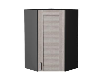 Шкаф верхний угловой Лофт 590Н Cappuccino Veralinga / Graphite