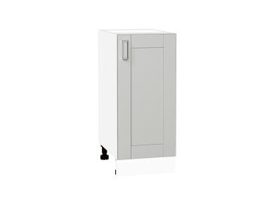 Шкаф нижний Лофт 350 Grey Silk / Белый
