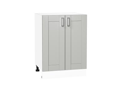 Шкаф нижний Лофт 600 Grey Silk / Белый