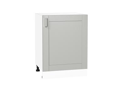 Шкаф нижний Лофт 600М Grey Silk / Белый
