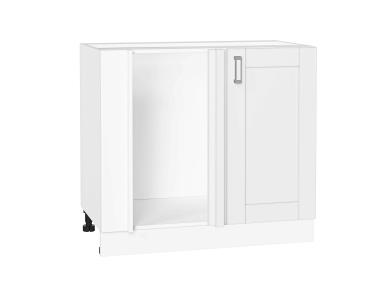 Шкаф нижний угловой Лофт 990М White Silk / Белый
