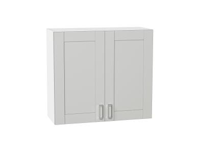 Шкаф верхний Лофт 800 Grey Silk / Белый