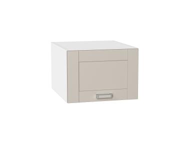 Шкаф верхний горизонтальный с увеличенной глубиной Лофт 510 Cream Silk / Белый